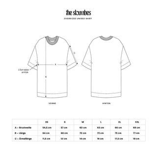 T-Shirt Größentabelle | the slouvibes